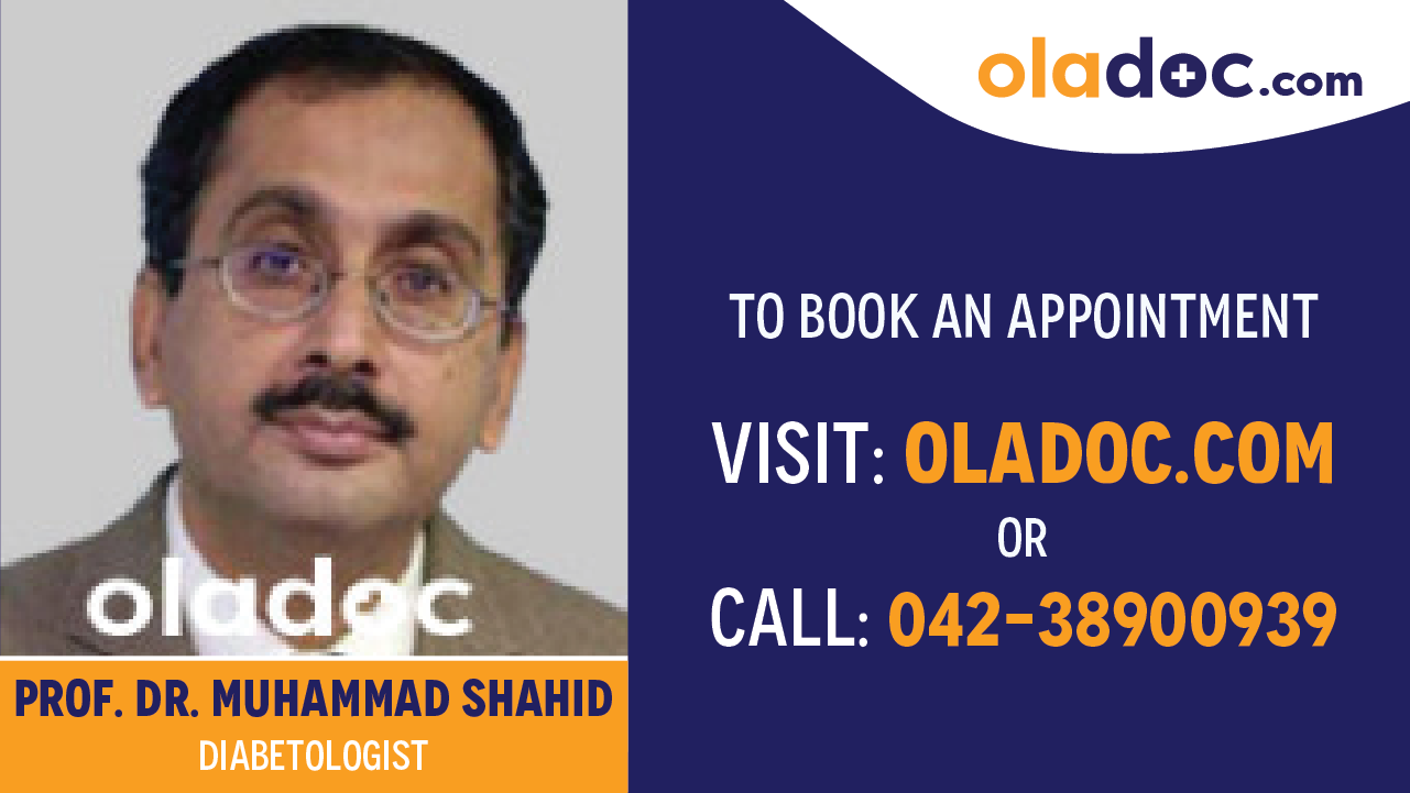 Book appointment with Dr.Muhammad Shahid-best Diabetologist in Karachi